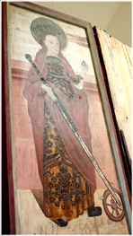 S:ta Katarina i Kräklingbo
Lite information om baksidan på altartavlan i Kräklingbo medeltida kyrka