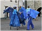 Vi såg Street theatre Pinezka på Östertorg