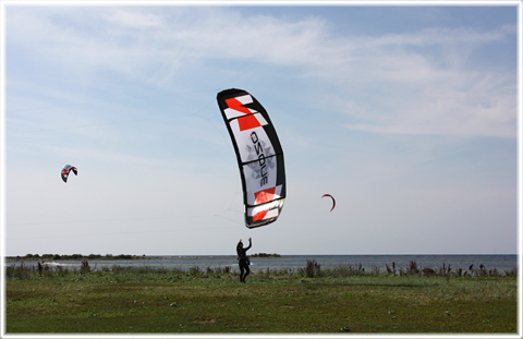 Kitesurfa p Gotland