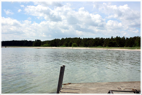 Stranden vid Vitvr fiskelge