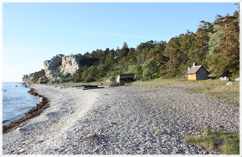 Sigsarve strand på nordvästra Gotland