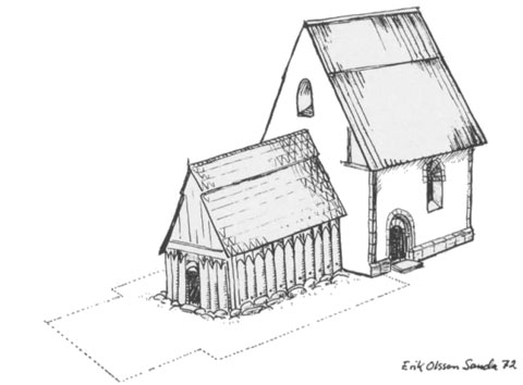 Silte kyrka, stavkyrkan