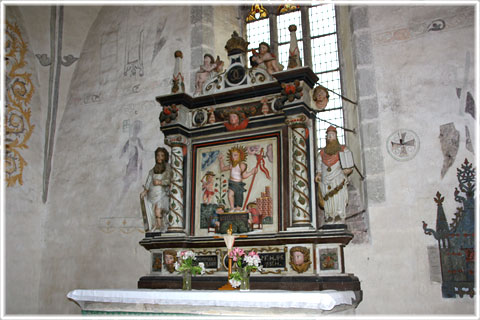 Altaruppsatsen i Stenkumla kyrka