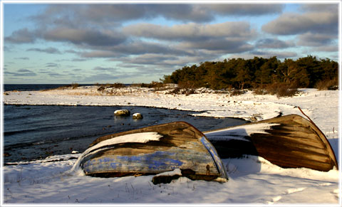 Gotland, Nerför Gröna gården - foto: Bernt Enderborg