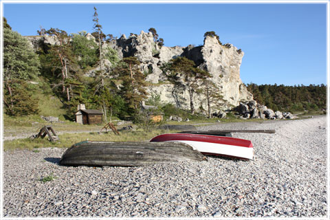 Gotland, Sigsarvestrand fiskeläge - foto: Bernt Enderborg