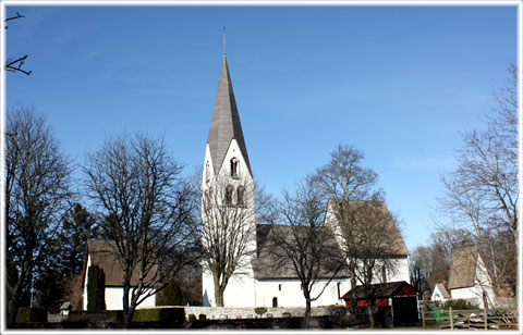 Garde kyrka med stigluckor
