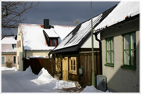 Klinten i snö, Visby