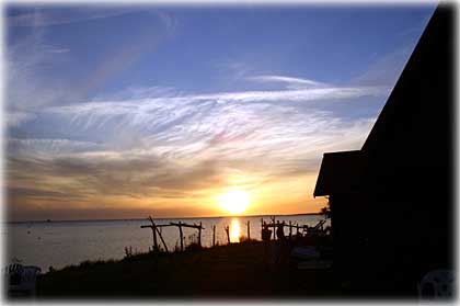 Gotland, Solnedgången i Klinte - foto: Bernt Enderborg