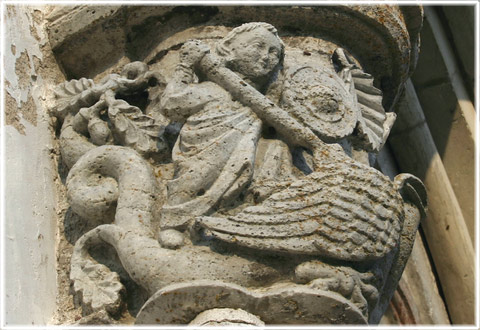 Fris frn Uppenbarelseboken p Hrsne kyrka