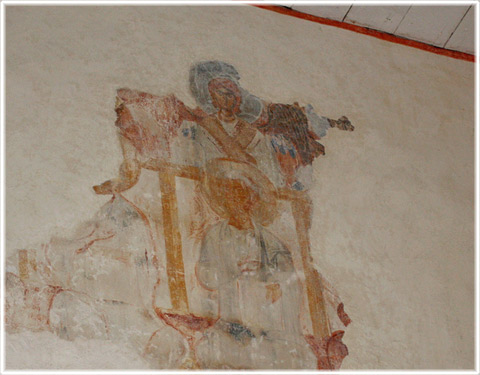 Fragment av rysk-bysantinska målningar i Källunge kyrka