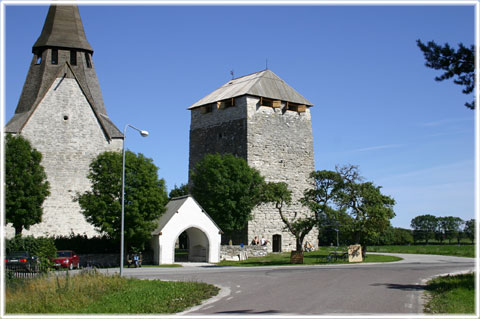 Gotland, Gammelgarn kastal - foto: Bernt Enderborg