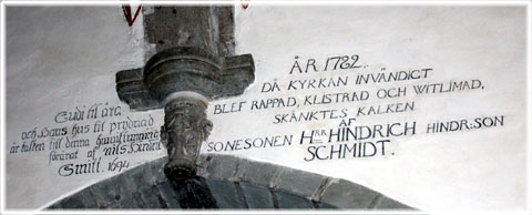 Hablingbo kyrka, vitlimad