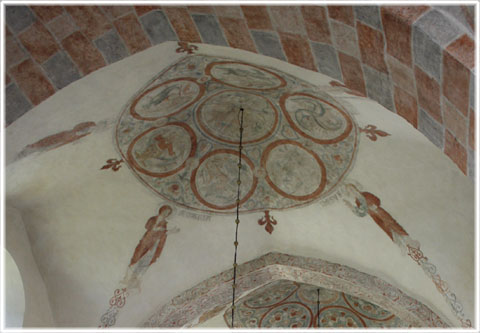 Målning i Eskelhem kyrka