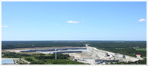 Gotland, Cementas kalkbrott i Slite - foto: Bernt Enderborg