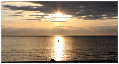 Solnedgång på Gotland, foto Bernt Enderborg