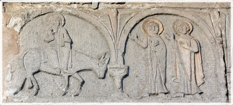 Bysantinsk fris på Vänge kyrka