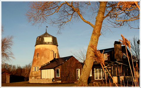 Gotland, En kvarn i Västergarn - foto: Bernt Enderborg