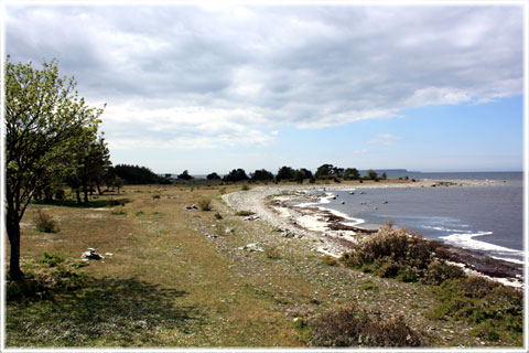 Sten- och klapperstenstrand