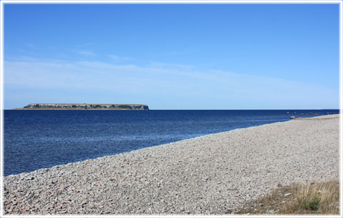 Sten- och klapperstrand p Gotland