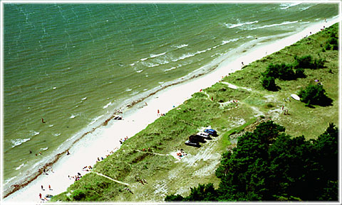 Gotland, Holmhällar, austre, badstrand - foto: Björn Pettersson