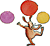 Illustration av en jonglör